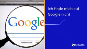 Illustration einer Suchmaschine mit fehlender Website in den Google-Ergebnissen